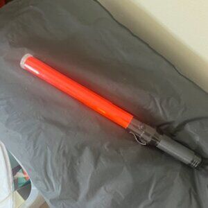 Traffic Safety Wand Red Flashlight Control Baton 21” Long 3 Light Modes